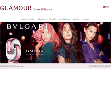 Tablet Screenshot of glamour-co.sk
